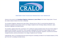 Tablet Screenshot of cralo.ca